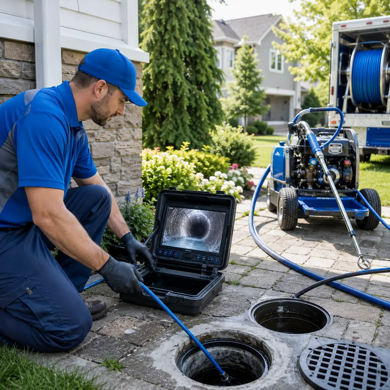 Outdoor drain cleaning professionals serving Bloomingburg, OH